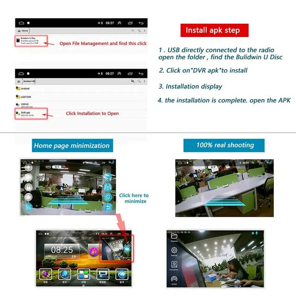 USB Dash Cam 1080P HD Night Vision With ADAS And G Sensor - stepyours.com