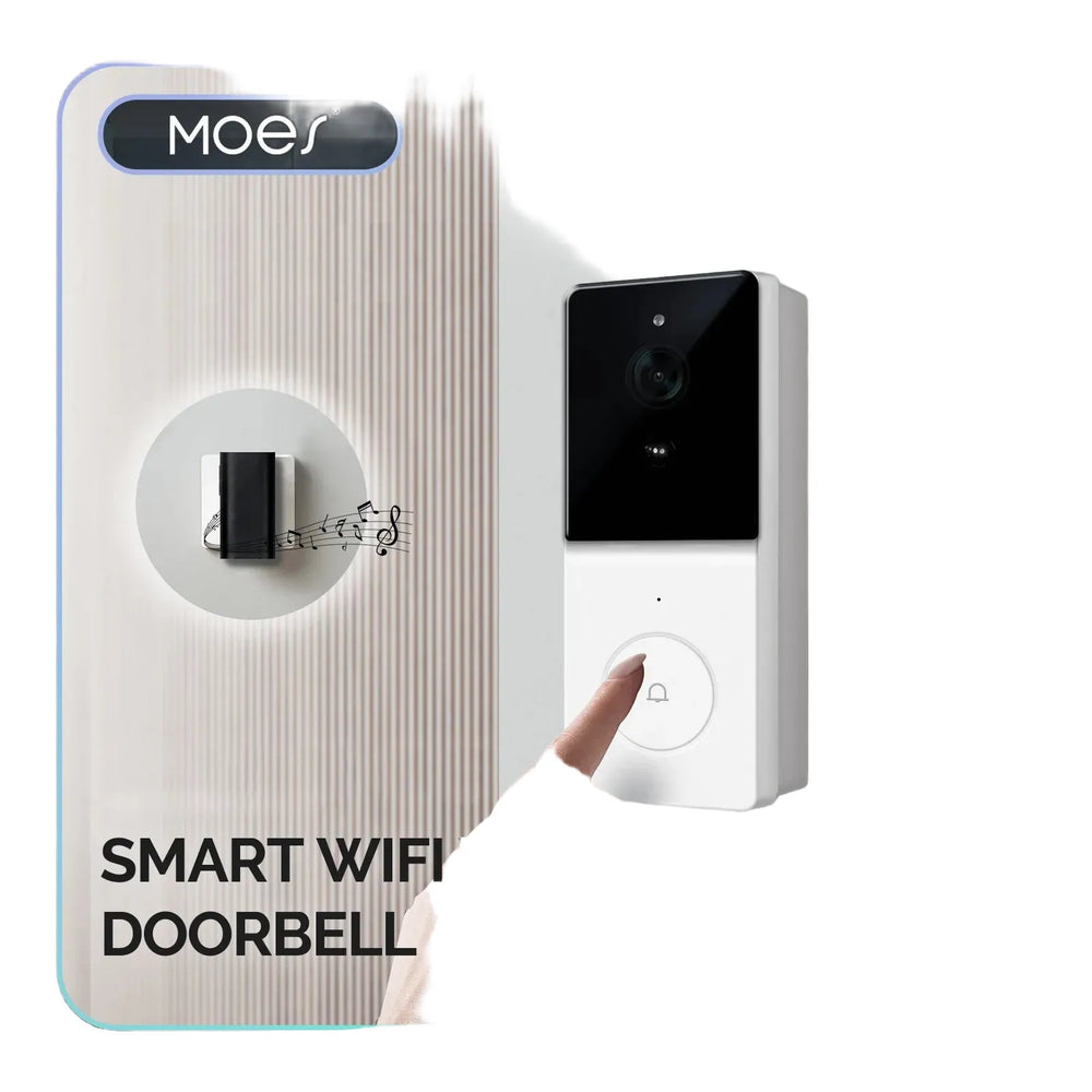 MOES 1080P WiFi Video Doorbell Two Way Audio Night Vision - stepyours.com