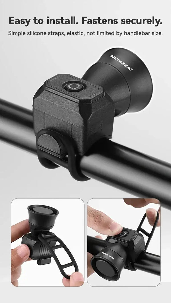 Electric Bike Horn - Waterproof USB Charging Bell — product view 6