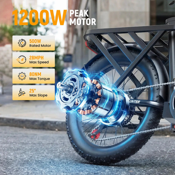 Portable Foldable Fat Tire Ebike — product view 2
