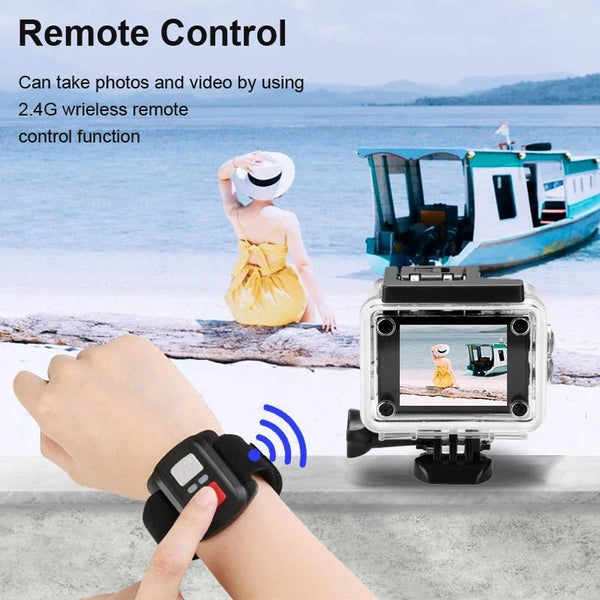 4K Action Camera WiFi Underwater Helmet Cam for Outdoor Sports - stepyours.com