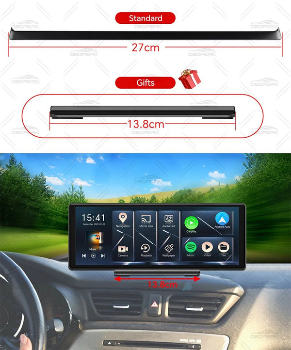 K60 Pro 11.3 Android 14 Screen GPS CarPlay Android Auto Dash Cam 1080P RearView - stepyours.com