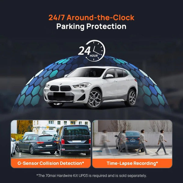 70mai 4K Dash Cam A800SE GPS ADAS Voice Control Ultra HD WiFi 6 - stepyours.com