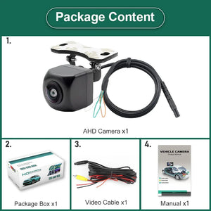 GreenYi AHD Car Rear View Camera 170 Degree Fisheye HD Night Vision Waterproof - stepyours.com