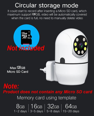 Tuya PTZ IP Camera - Auto Tracking And Color Night Vision Security Add Hooks - stepyours.com