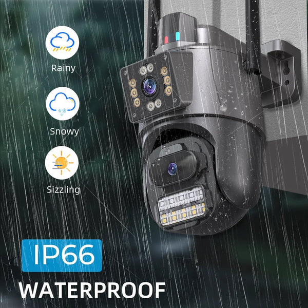 ICSEE 4K Dual Lens WIFI Camera - 2K Dual Screen PTZ Outdoor Security - stepyours.com