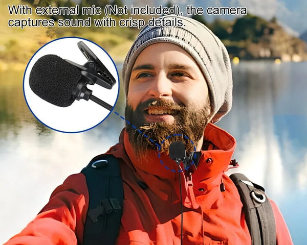 HUAFANT M4R Action Camera 5K 4K60FPS Waterproof 30m IPS Touch LCD 5X Zoom - stepyours.com