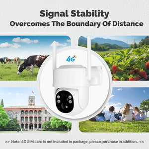 MOES Tuya Solar Powered 4G WiFi 4MP Security Camera With Color Night Vision - stepyours.com