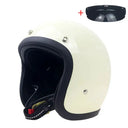 Vintage Open Face Motorcycle Helmet — product view 15