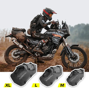 Rhinowalk Motorcycle Saddlebag Waterproof For Most Without Side Racks Off-road Sport Bike Fit BMW Honda Kawasaki Yamaha Benelli