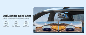 AZDOME M550 Pro 4K Dash Cam WiFi GPS Night Vision Parking Monitor Rear Camera - stepyours.com