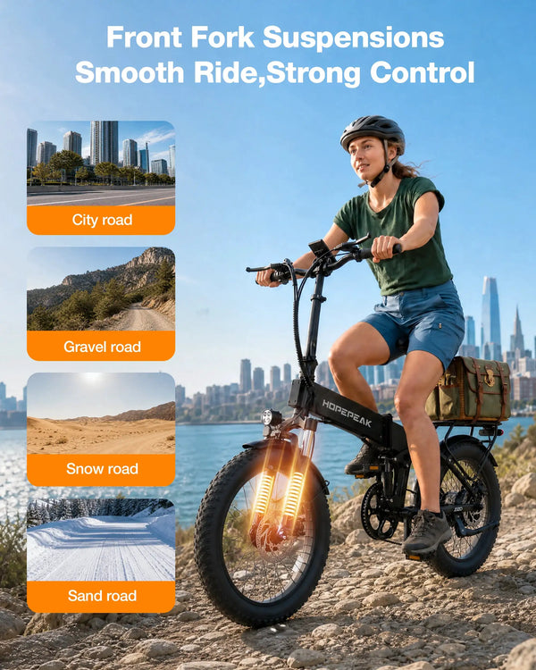 Hopepeak - Folding Ebike — product view 4