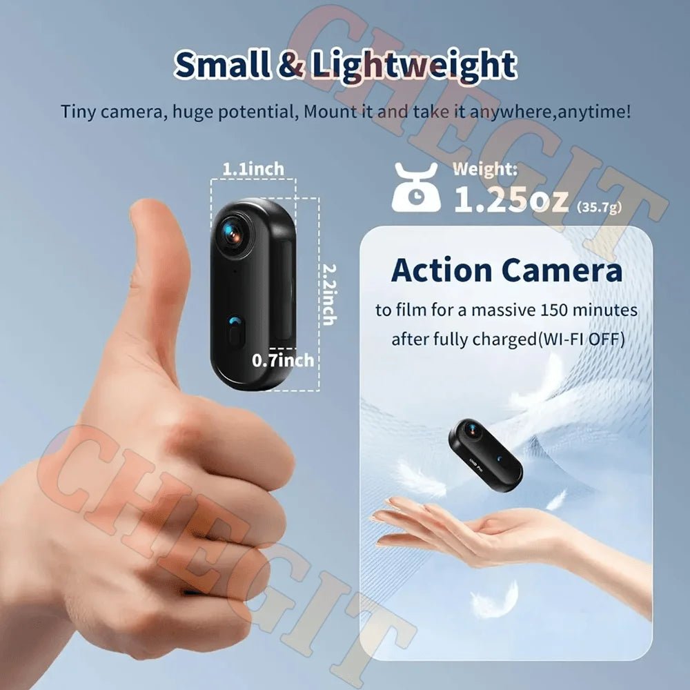 4K Motorcycle Action Camera Lightweight POV Cam For Bicycle Vlog - stepyours.com