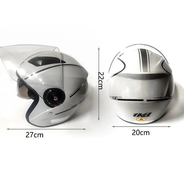Dual Visor Flip Up Motorcycle Helmet — product view 5