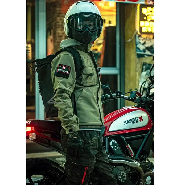 Windproof Biker Suit for Men Outerwear — product view 6