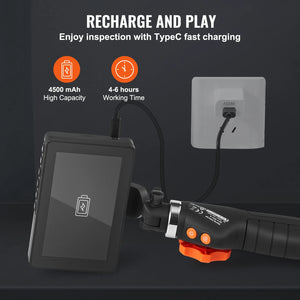SucceBuy Articulate Borescope With Light - Two Way Articulation 5In Screen Hooks - stepyours.com