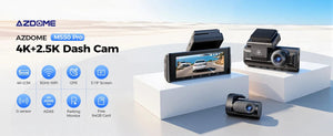 AZDOME M550 Pro Dash Cam IR Night Vision 4K Plus 2.5K 5.8Ghz WiFi GPS Screen - stepyours.com