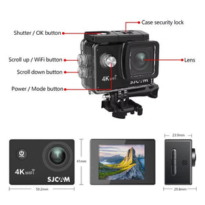 SJCAM SJ4000 Air Action Camera 4K Video 30M Waterproof WiFi Sports Cam - stepyours.com
