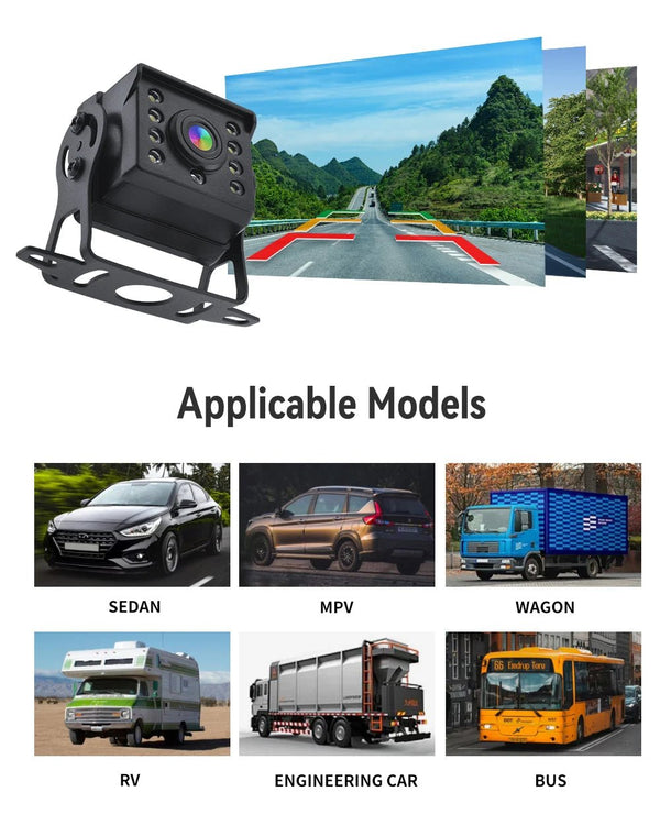 HD Full Color Night Vision Truck Reversing Camera 12V 24V 1080P 720P - stepyours.com