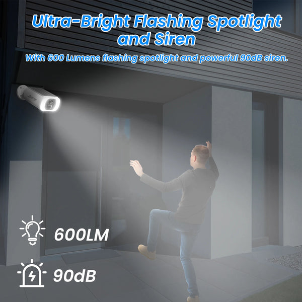 ANRAN C3 Outdoor Solar Security Camera - Battery Powered 3MP Color Night Vision WiFi by stepyours.com