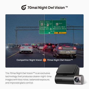 70Mai A510 Dash Cam 1944P HDR GPS ADAS 4G Front And Rear Car DVR - stepyours.com