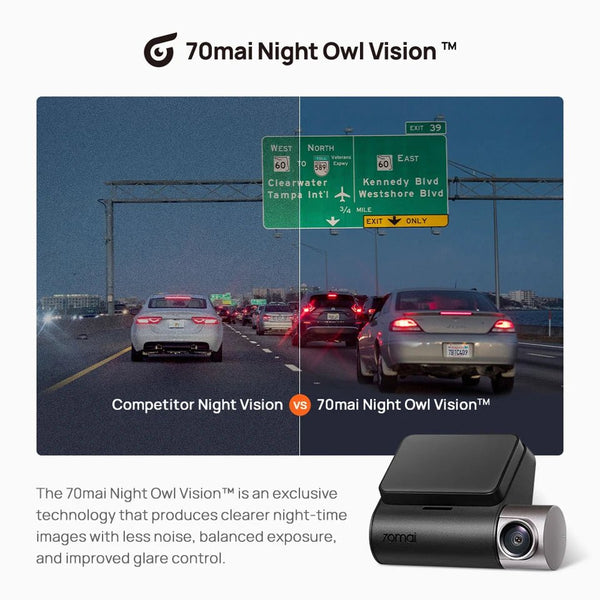 70Mai A510 Dash Cam 1944P HDR GPS ADAS 4G Front And Rear Car DVR - stepyours.com