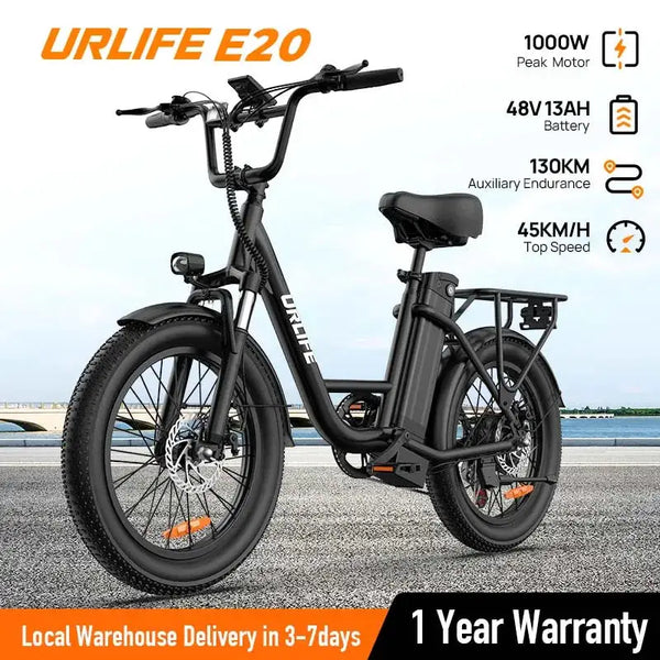 Urlife Fat Tire Electric Bike for Custom Setups — product view 8