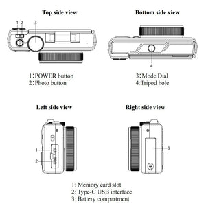 Amorus 75MP Digital Camera 5.7K Video 18x Zoom WiFi Vlog Camera - stepyours.com