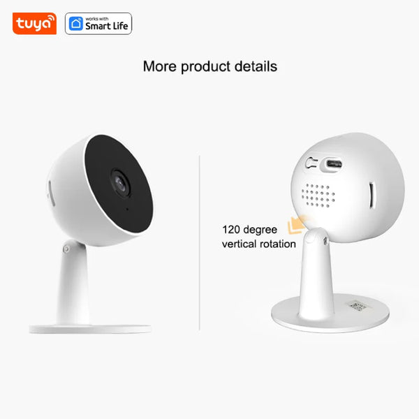 Tuya Smart 1080p WiFi Security Camera With 2 Way Audio And Motion Tracking by stepyours.com