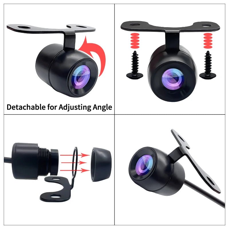 Hippcron Front And Rear Reverse Camera Night Vision Waterproof Distance Scale - stepyours.com