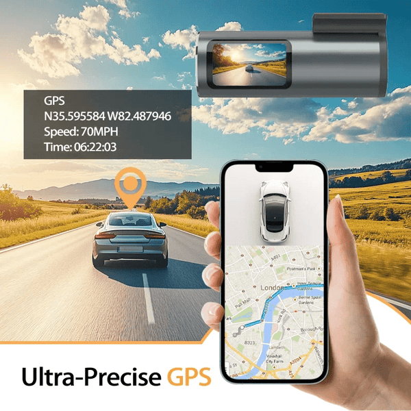 4K Dash Cam With WiFi GPS Mini Front Car DVR 24H Parking G Sensor - stepyours.com