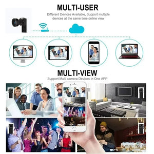 Upgraded version, 4K HD mini WiFi camera, supports remote viewing, motion detection, home nanny style DIY camera by stepyours.com