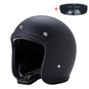 Vintage Open Face Motorcycle Helmet — product view 16