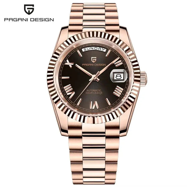 PAGANI DESIGN DD36 Men's Watches Rose Gold Luxury Automatic Watch For Men Mechanical Wristwatches Sapphire Mirror Clock Gift Man