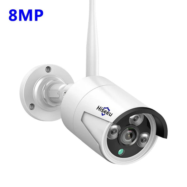 Hiseeu Wireless IP Camera 3MP Waterproof Indoor Outdoor Security WiFi Kit - stepyours.com