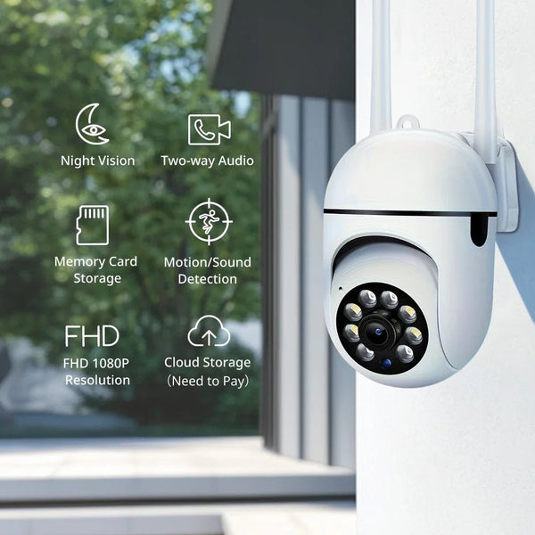 BoyKeep 2 Pack Wireless 1080P Security Cameras With Color Night Vision - stepyours.com