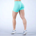 Womens Seamless Scrunch Butt Biker Shorts For Yoga Wear — product view 37