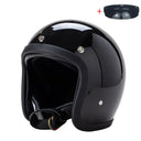 Vintage Open Face Motorcycle Helmet — product view 17