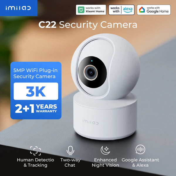 IMILAB C22 Indoor Baby Monitor AI Detection 360 PTZ Night Vision Xiaomi Home App - stepyours.com