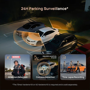 70mai Ultra HD 4K Dash Cam A810 A810S With Built In GPS ADAS 150 Degree FOV - stepyours.com