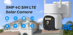 BESDER 15MP WiFi Outdoor PTZ Camera With Auto Tracking 5X Digital Zoom CCTV - stepyours.com