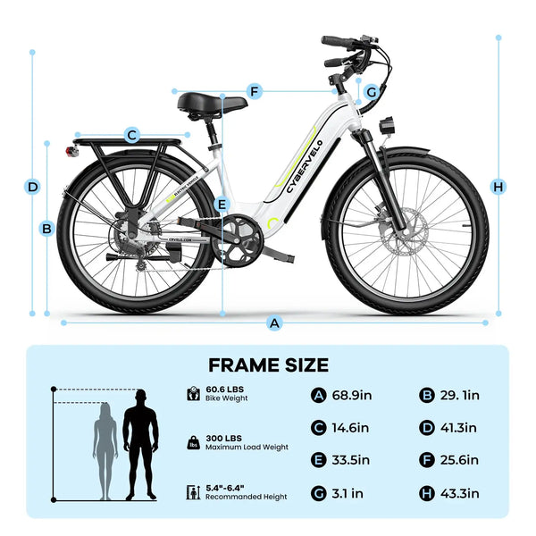 Cybervelo Electric Commuter Bike — product view 4