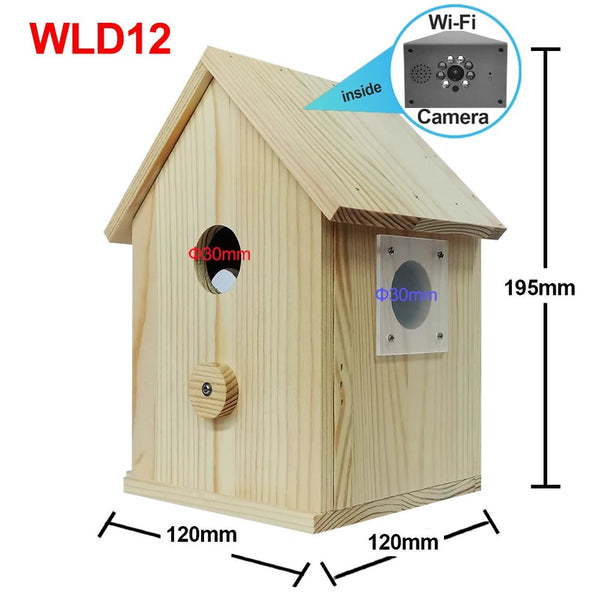 Smart Tuya Bird House 4MP HD WiFi Camera Real Time Bird Watching Nest Add Hooks - stepyours.com