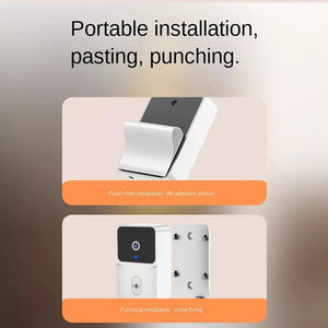 Tuya WiFi Video Doorbell Smart Home Door Bell Wireless Rechargeable Battery Outdoor HD Camera Two-Way Audio Visual Doorbell by stepyours.com