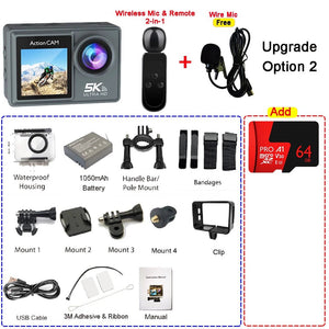Adventure Ready Action Camera 5K 4K60FPS Dual IPS Touch LCD Waterproof 30M - stepyours.com