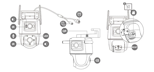 IMOU Dual Lens Outdoor PT Camera 360 AI Security With Human And Vehicle Alerts - stepyours.com