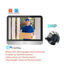 Tuya Smart 3MP Outdoor Wireless Door Peephole Video Eye Camera 2.4G WiFi Night Vision Home Security Door Camera with LCD Screen by stepyours.com