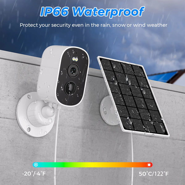 1080P Solar Outdoor WiFi Camera - PIR Motion Alarm and Cloud Storage.add Hooks - stepyours.com