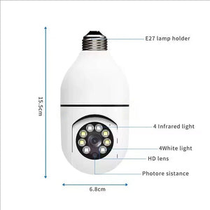 Gemodi 4G WiFi E27 Bulb Cam - AI Tracking 1080p Indoor Security - stepyours.com