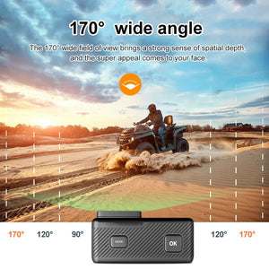 Ourlife 4K60FPS Action Camera With 2.0Inch Touch Screen 170Deg Wide Waterproof30M - stepyours.com